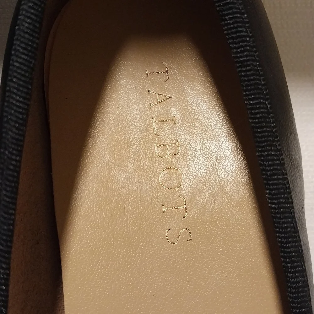 Talbots black leather